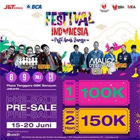 Presale of Indonesian Festival Tickets: Children of the Nation Party